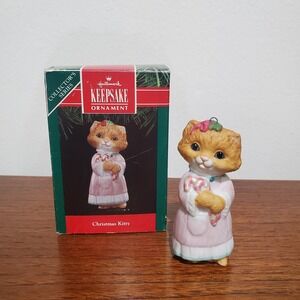 Hallmark Keepsake Ornaments 1991 Collector's Series Christmas Kitty‎ #3